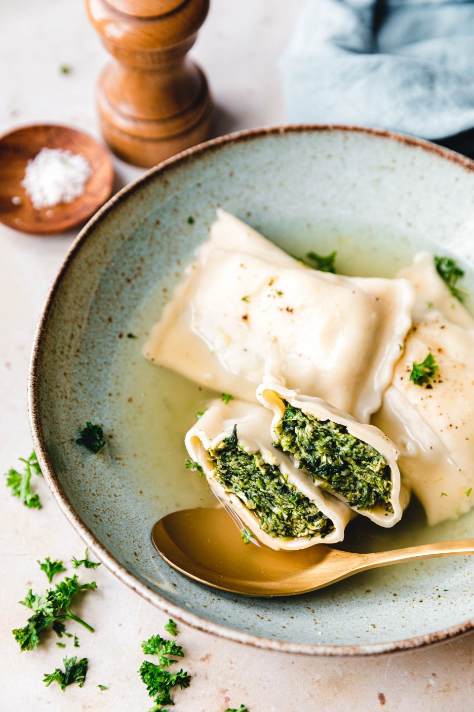 Schwäbische vegane Maultaschen