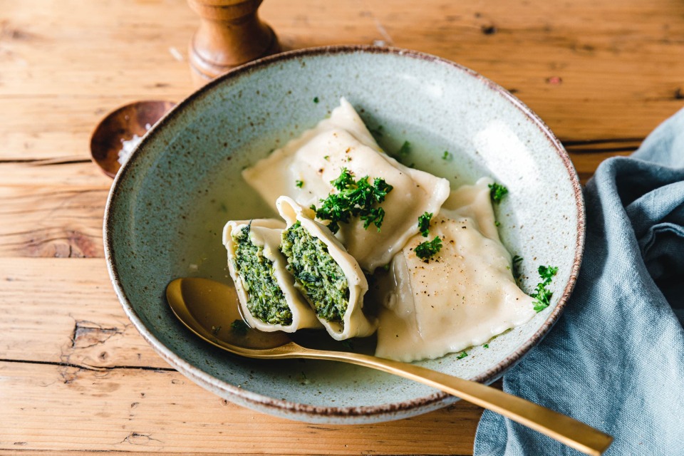Schwäbische vegane Maultaschen
