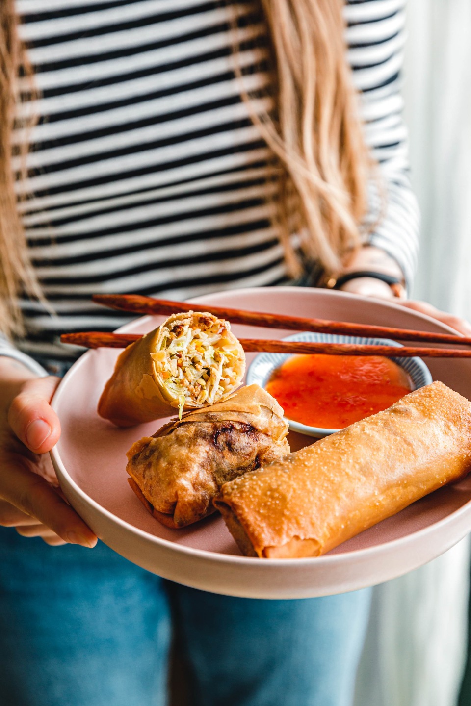 Vegane Frühlingsrollen –&nbsp;frittiert, aus dem Airfryer oder Ofen