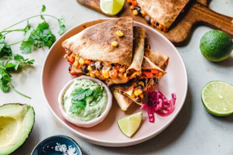 Vegane Quesadillas mit Jackfruit