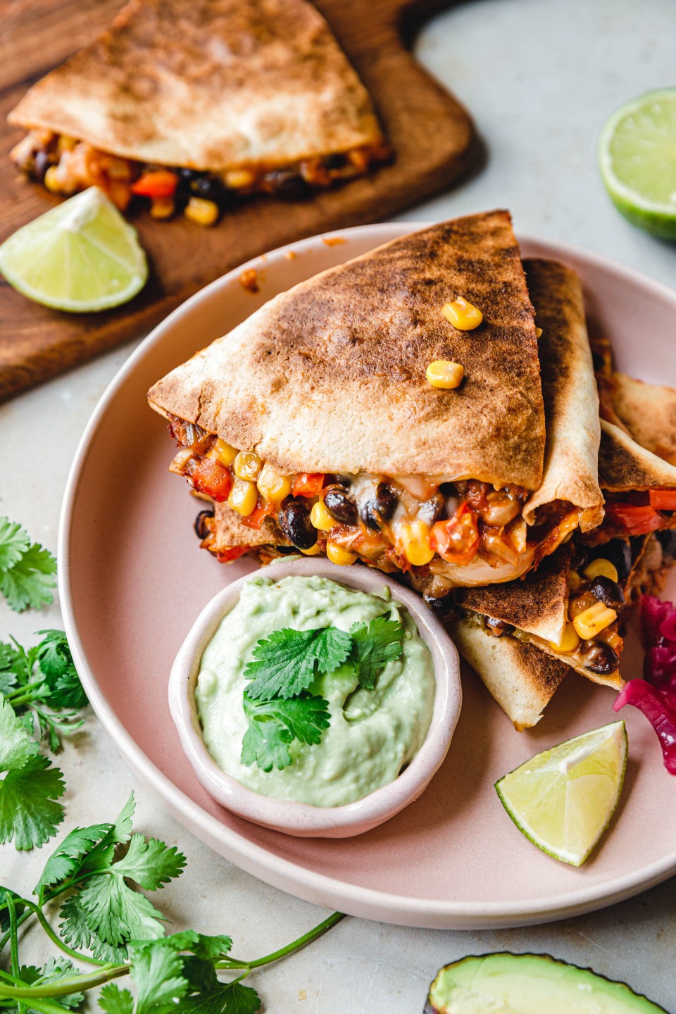 Vegane Quesadillas mit Jackfruit