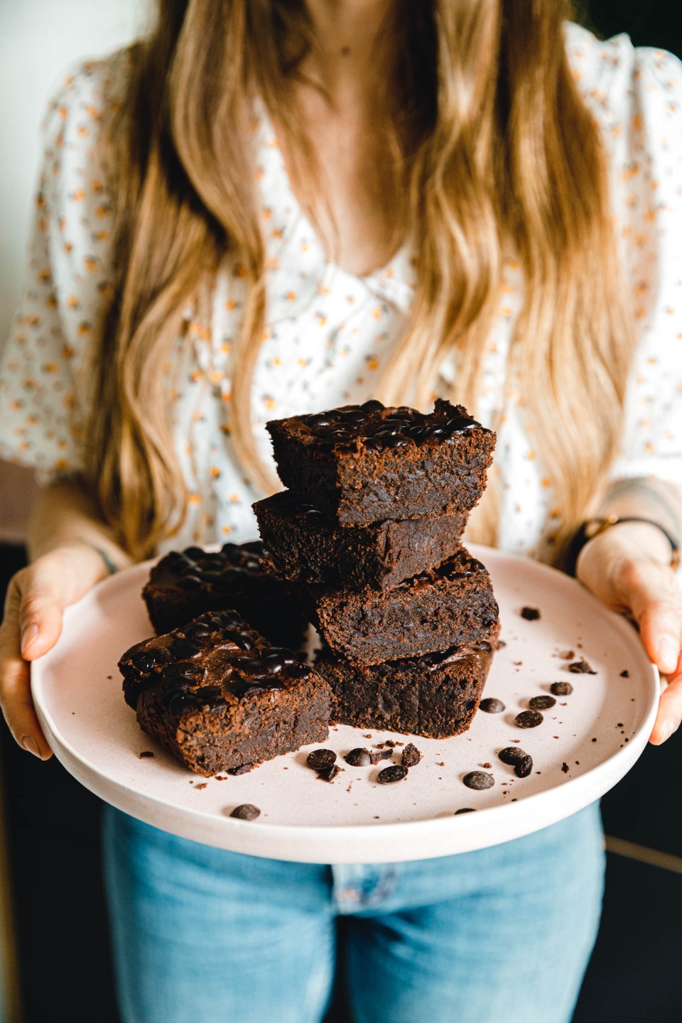 Vegane Kichererbsen-Schoko-Brownies