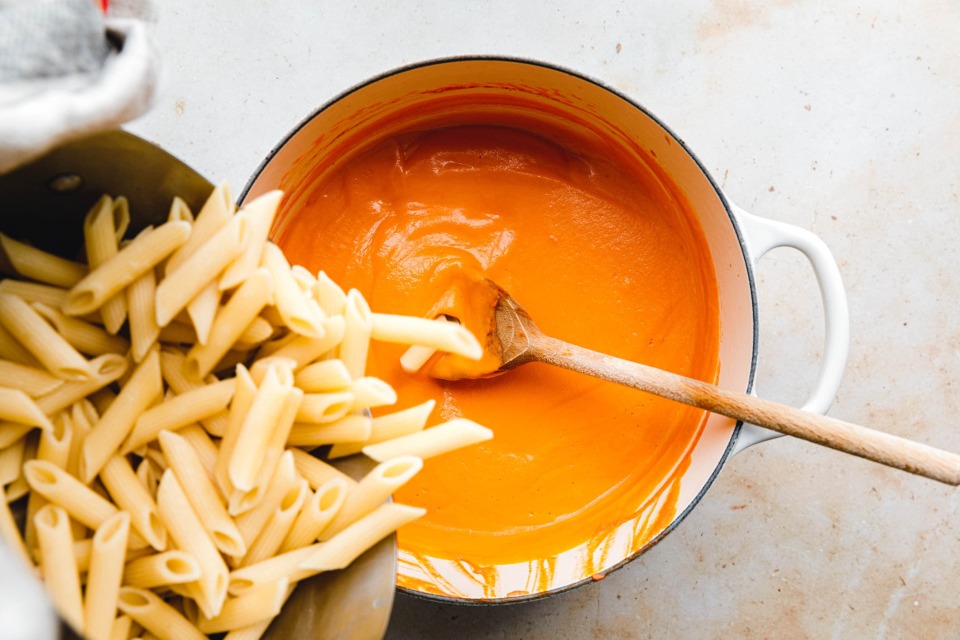 Zubereitung Penne alla Vodka