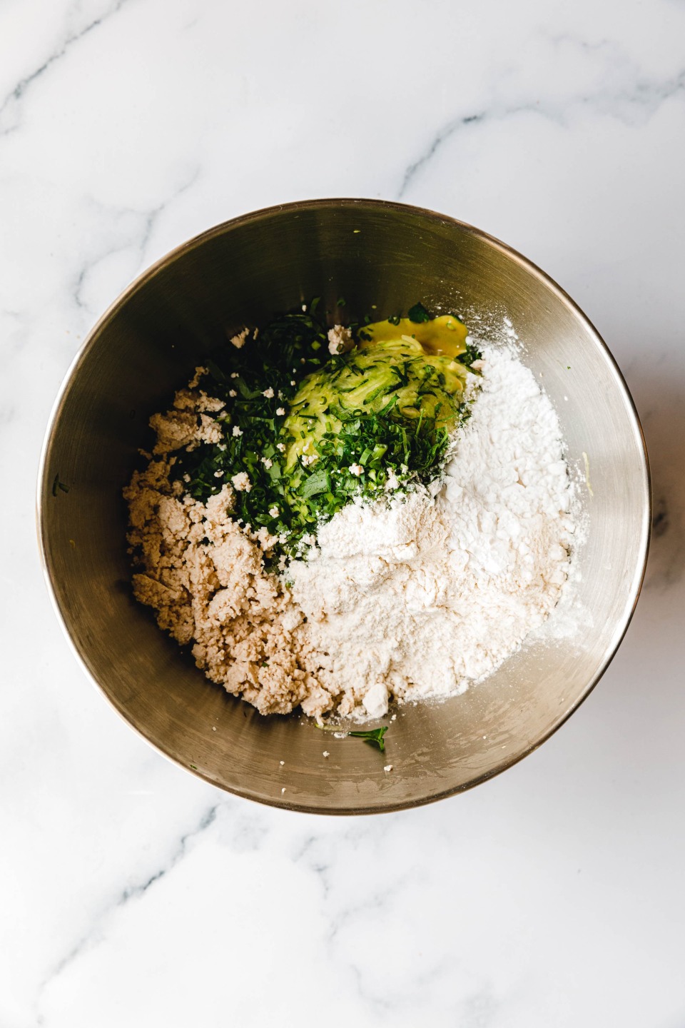 Vegane Zucchinipuffer Zubereitung