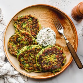 Vegane Zucchinipuffer