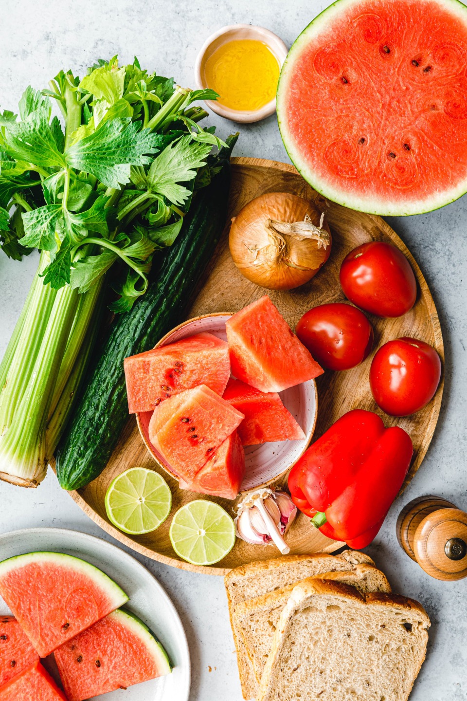 Zutaten Wassermelonen Gazpacho