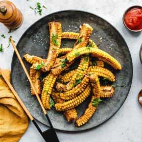 Corn Ribs – gegrillter Mais mit Worcestershire-Marinade