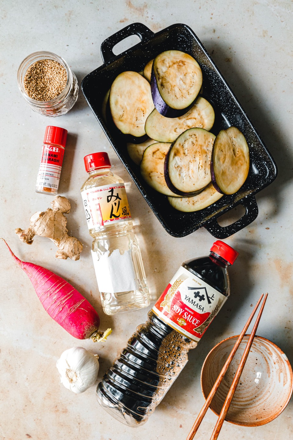 Japanisches Donburi Zutaten