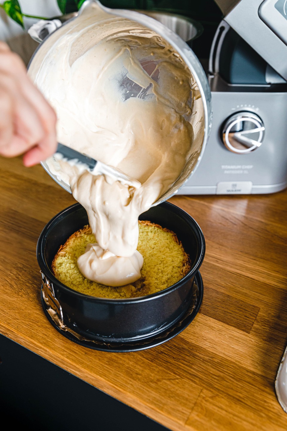 Zubereitung veganer Bienenstich