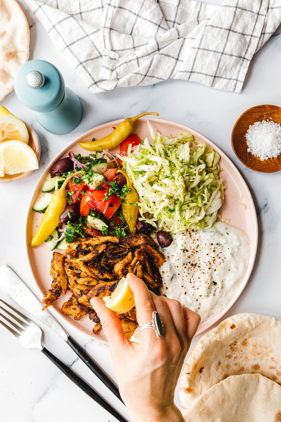 Einfache Seitan-Gyrospfanne