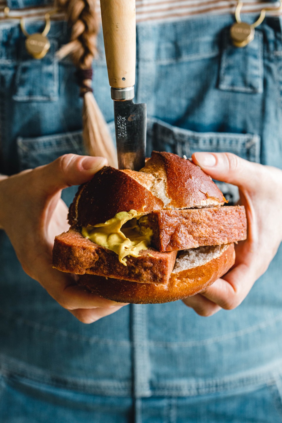 Vegane Leberkässemmel