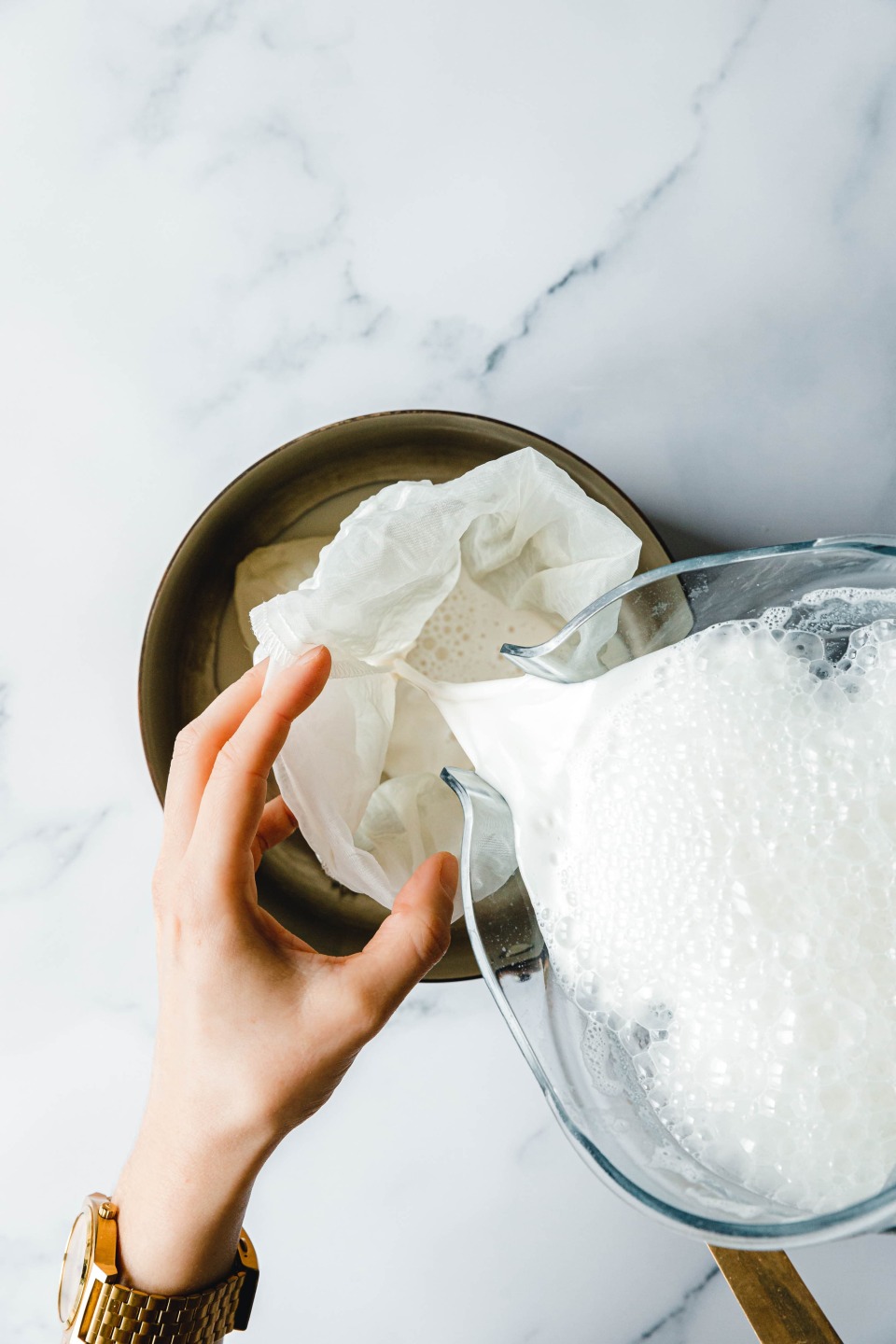 Zubereitung veganer Ricotta