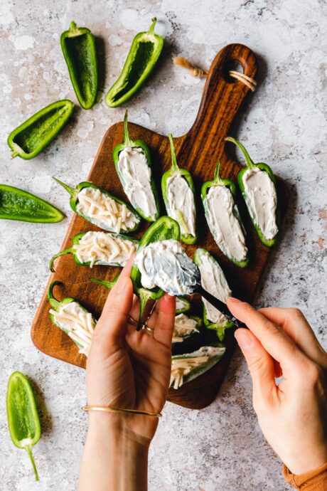 Zubereitung Vegane Jalapeño-Popper