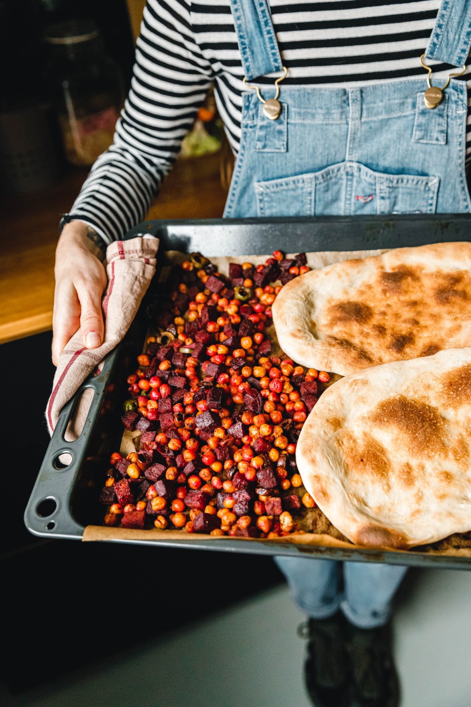 Zubereitung vegane Fladenbrote