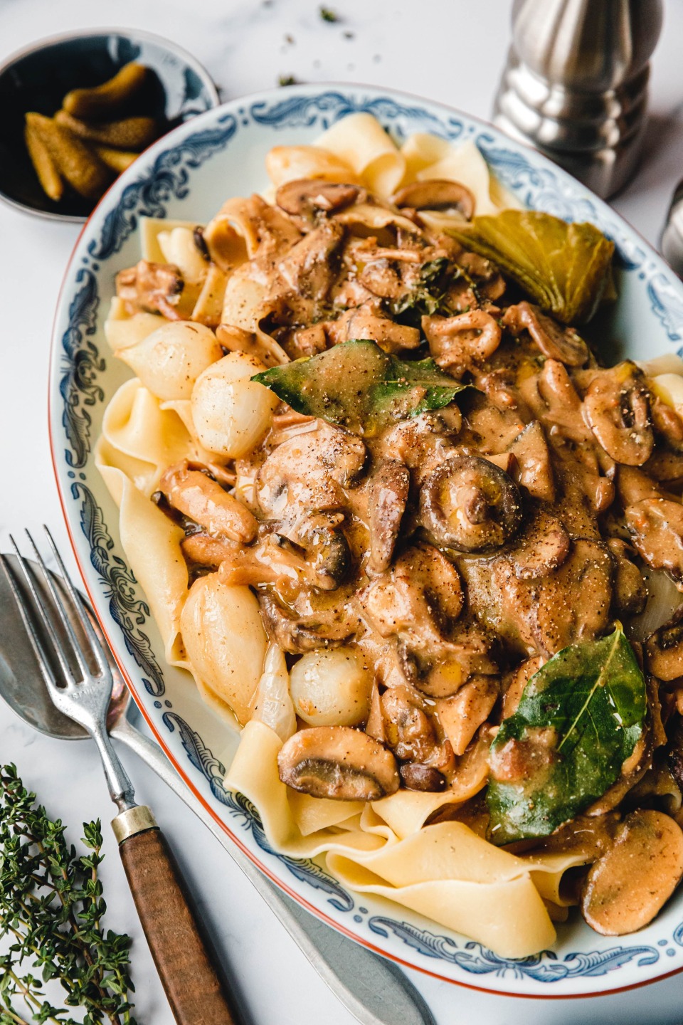 Veganes Pilz-Stroganoff