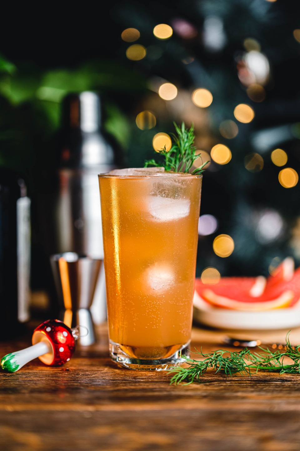 Grapefruit, Ginger & Rum Highball