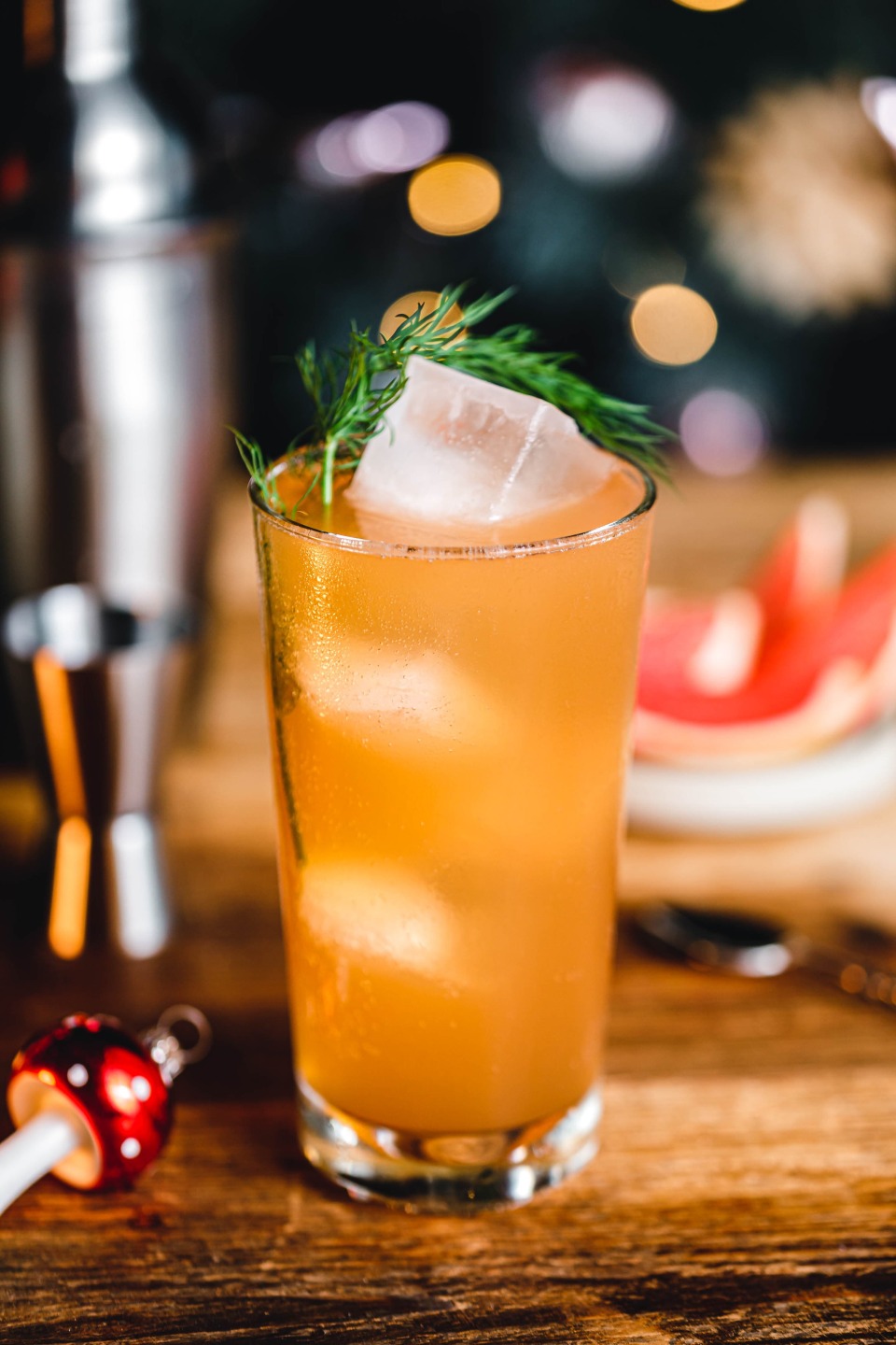Grapefruit, Ginger & Rum Highball