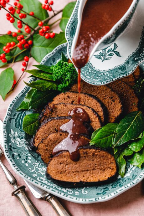 Veganer Sauerbraten auf fränkische Art