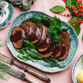 Veganer Sauerbraten auf fränkische Art