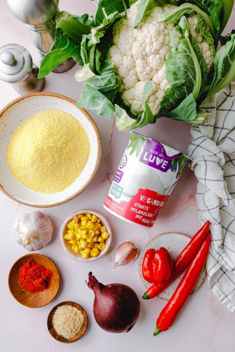 Zutaten Zubereitung Blumenkohl-Polenta-Bällchen