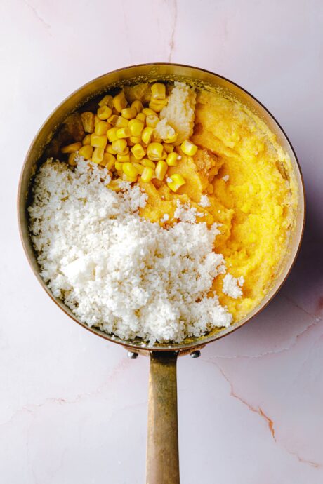 Zubereitung Blumenkohl-Polenta-Bällchen