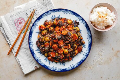 Gerösteter Gochujang-Rosenkohl