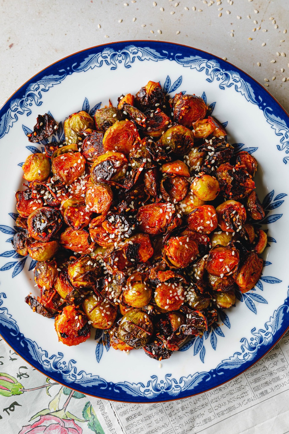 Gerösteter Gochujang-Rosenkohl