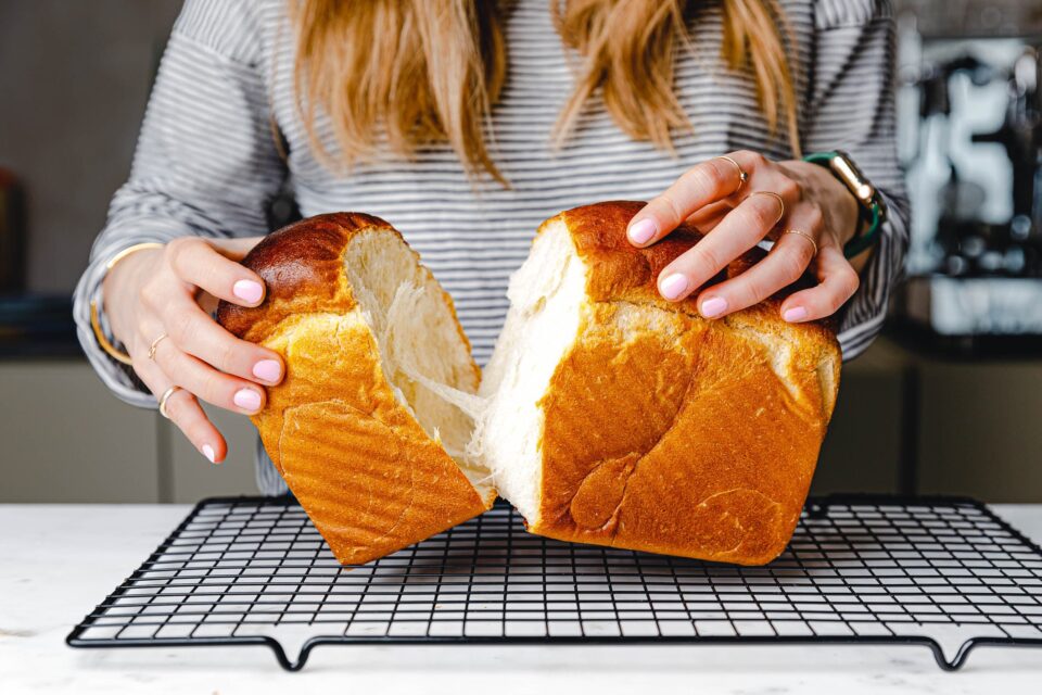 Veganes japanisches Milchbrot: Shokupan