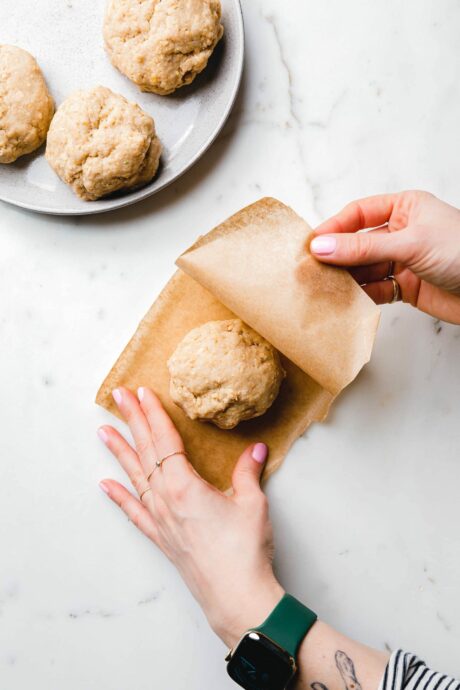Zubereitung veganes Katsu Sando