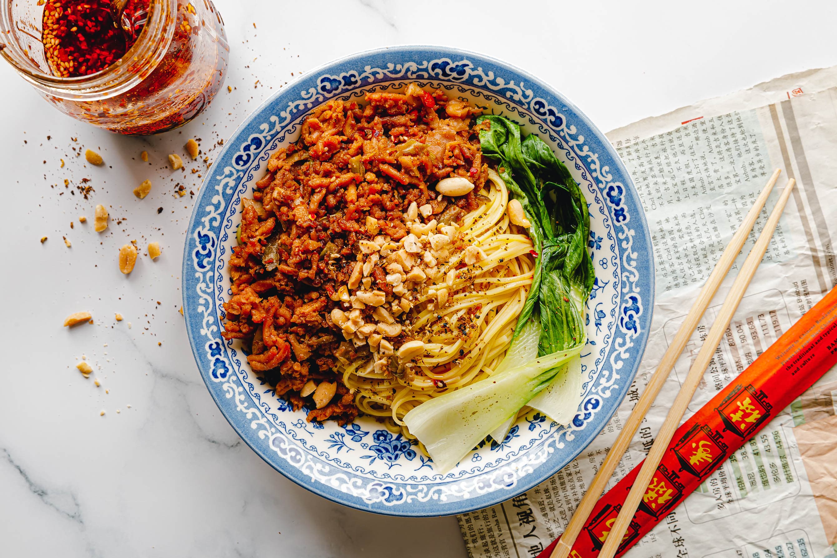 Vegane Dan Dan Nudeln – Szechuan Streetfood