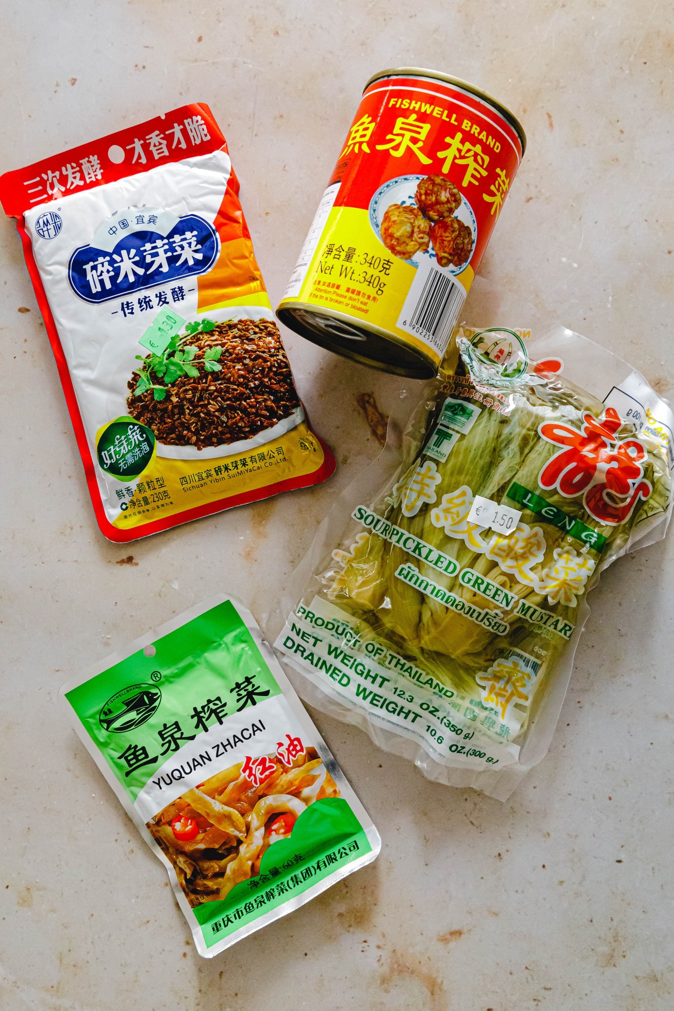 Ya cai, Zha cai oder auch Tsa tsai