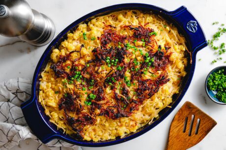 Vegane Käsespätzle