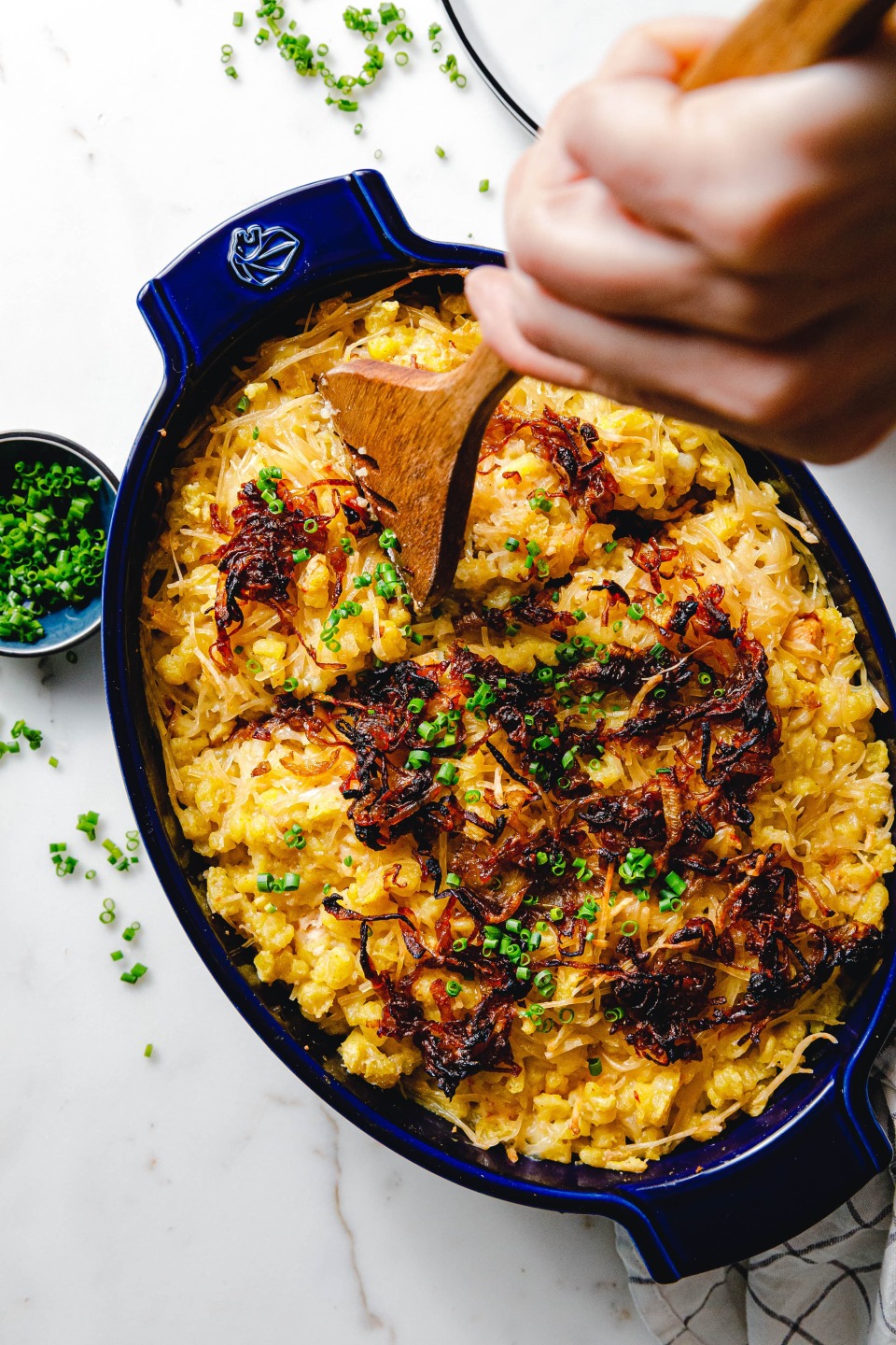 Vegane Käsespätzle