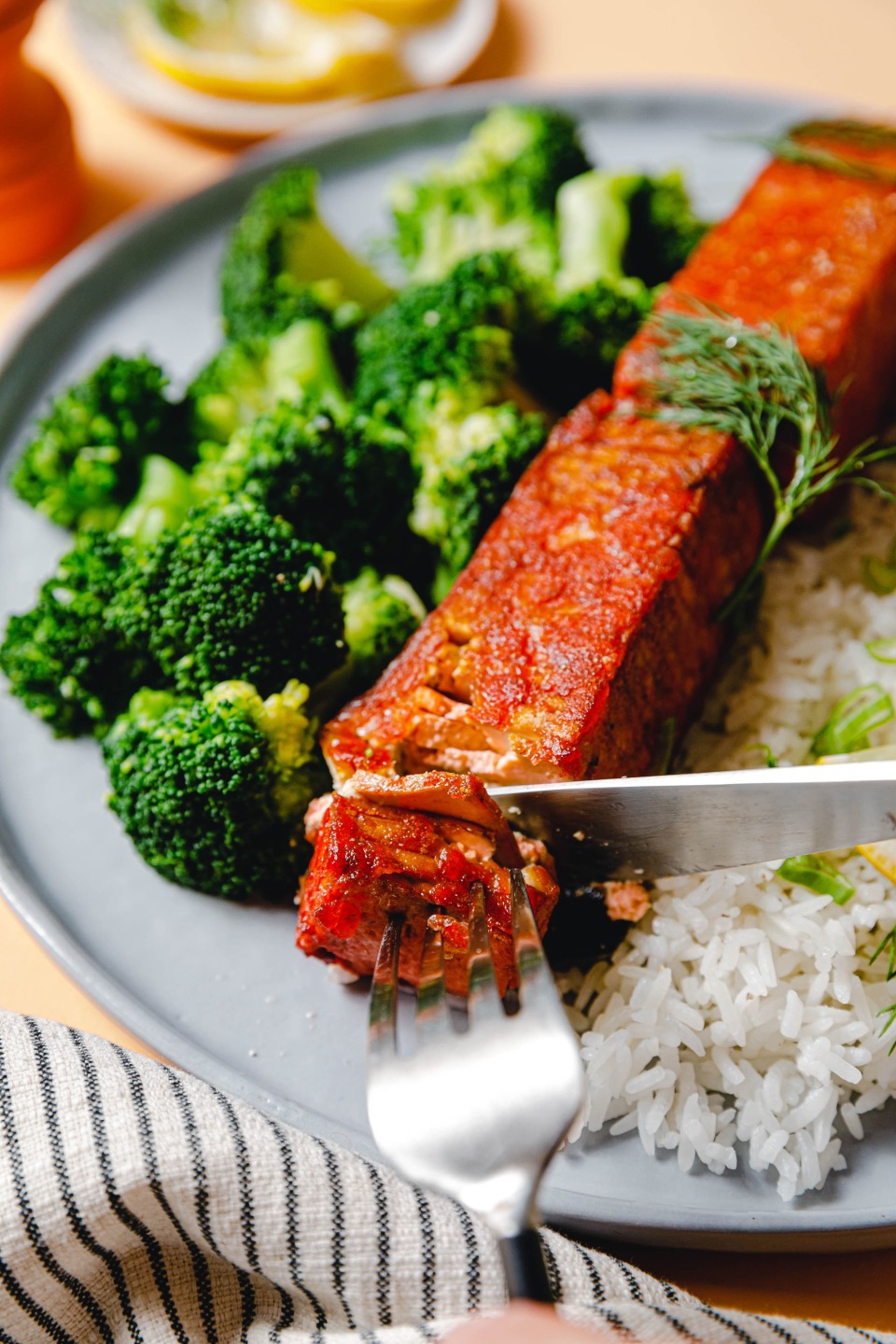 Veganer Lachs aus Tofu