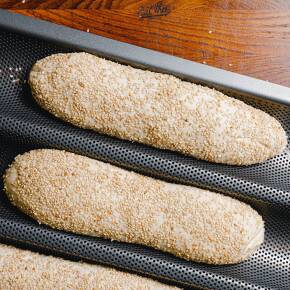 Hoagie Rolls in Baguettebackform