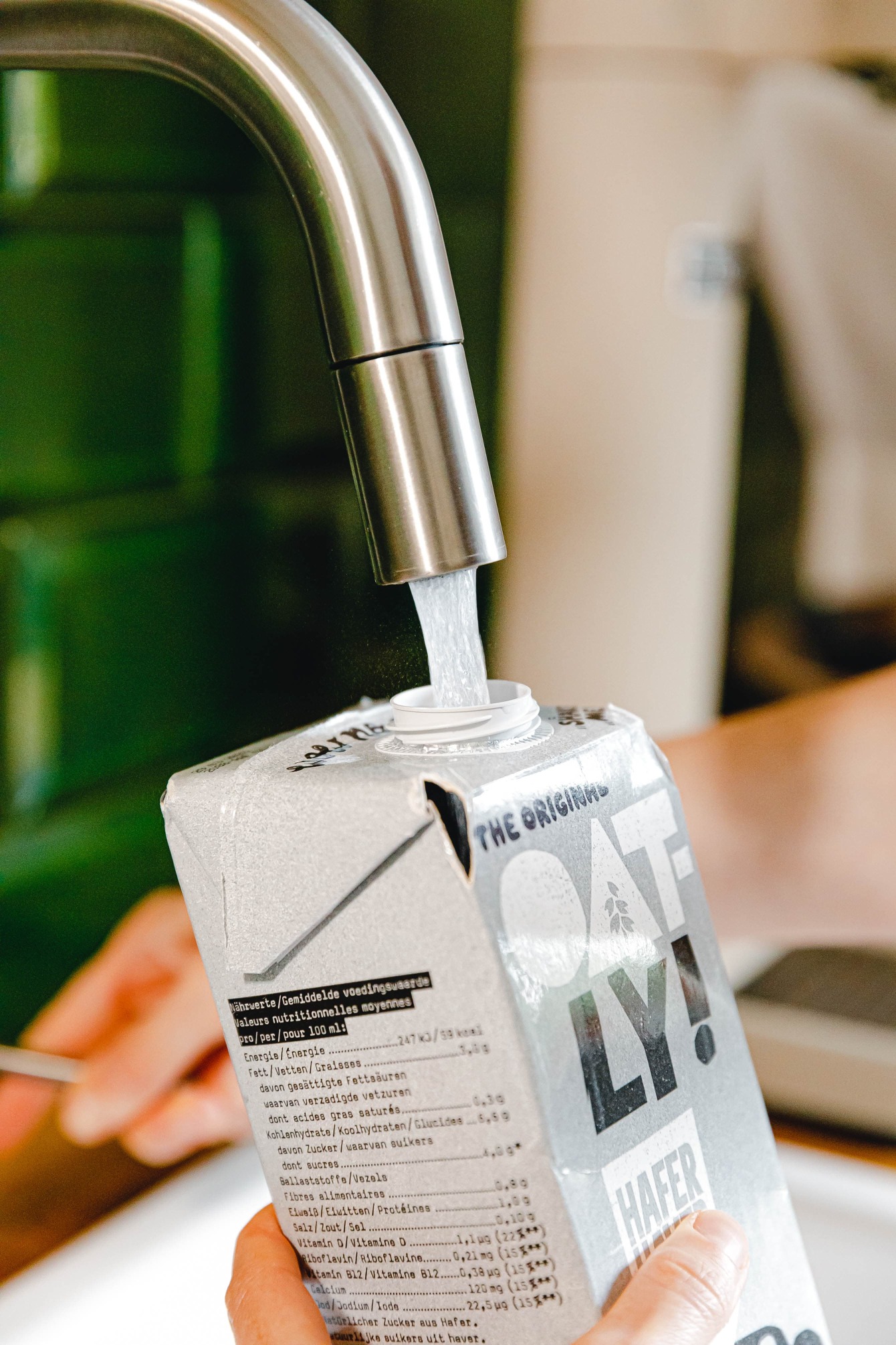 Sprossen ziehen im Milchkarton