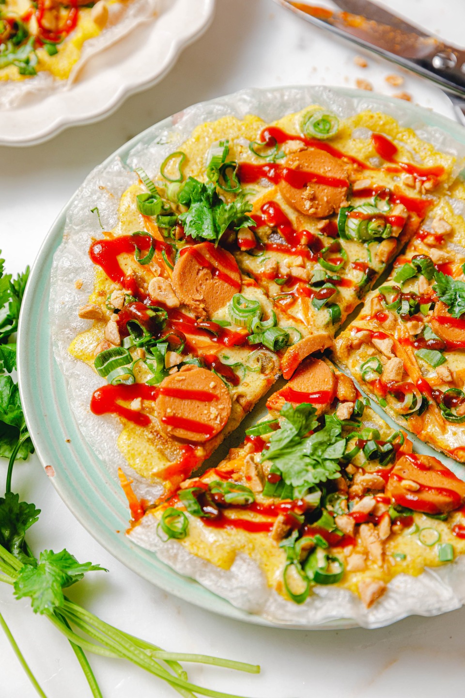 Vegane vietnamesische Pizza – Bánh Tráng Nuóng