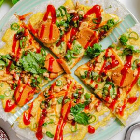 Vegane vietnamesische Pizza – Bánh Tráng Nuóng