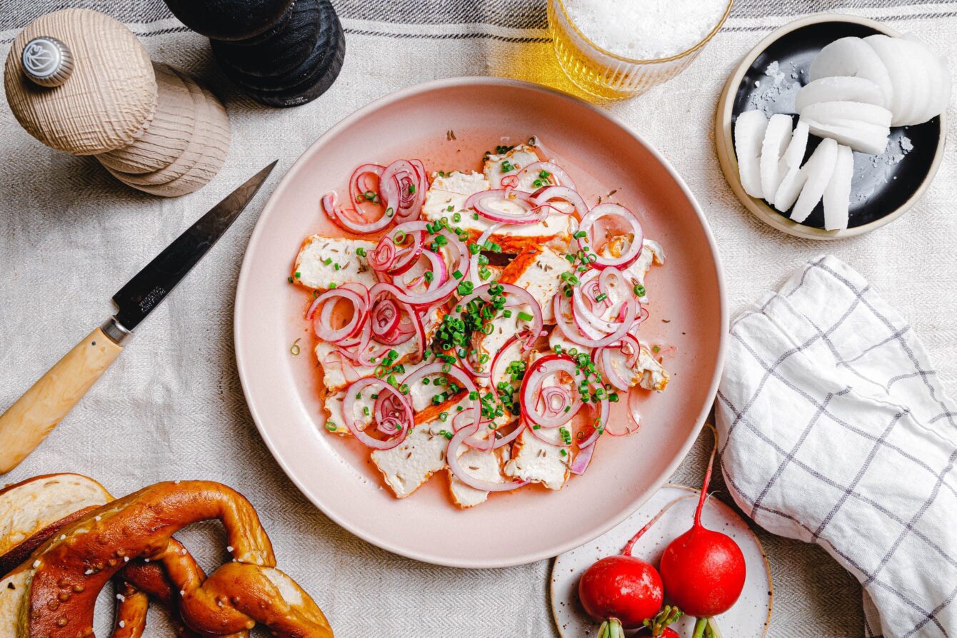Veganer Limburger mit Musik
