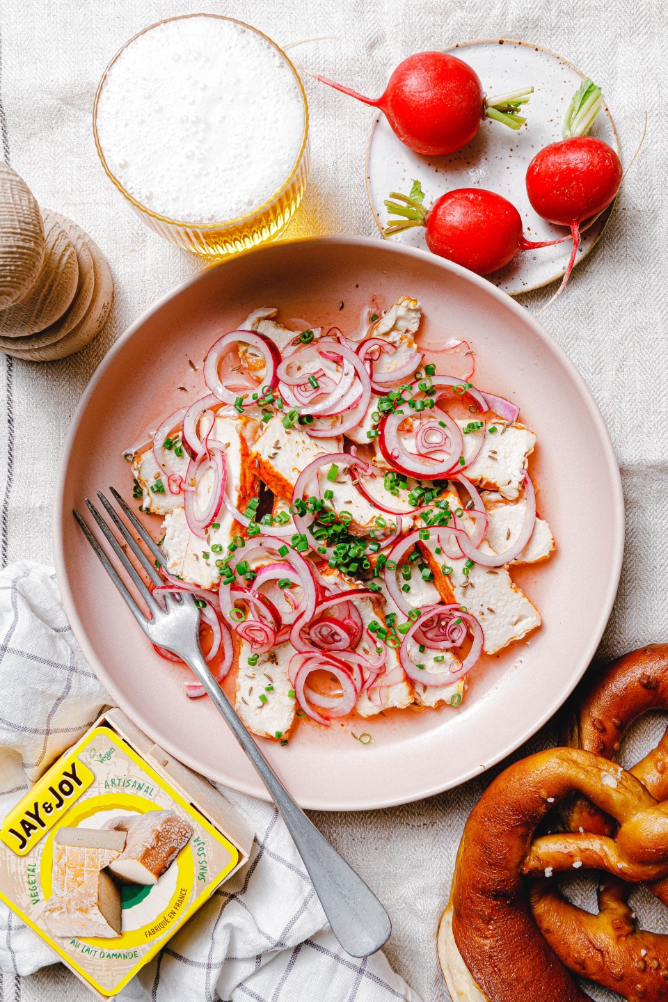 Veganer Limburger mit Musik