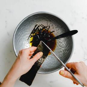 Zubereitung Veganer Wassermelonen-Thunfisch