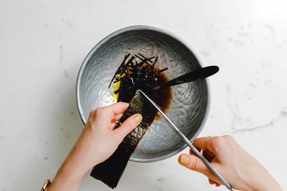 Zubereitung Veganer Wassermelonen-Thunfisch