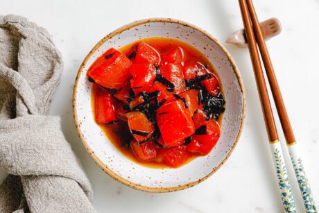 Veganer Wassermelonen-Thunfisch