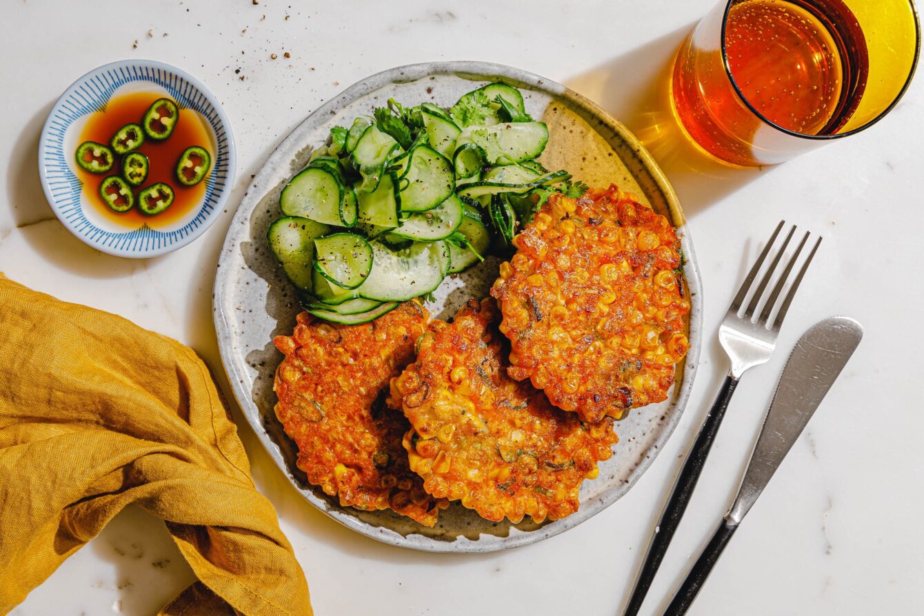 Maispuffer mit Gochujang