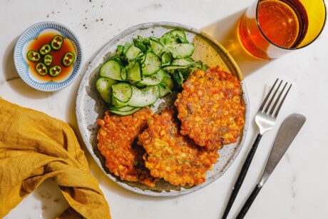 Maispuffer mit Gochujang