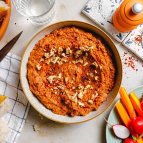Muhammara – genialer Walnuss-Paprika-Dip