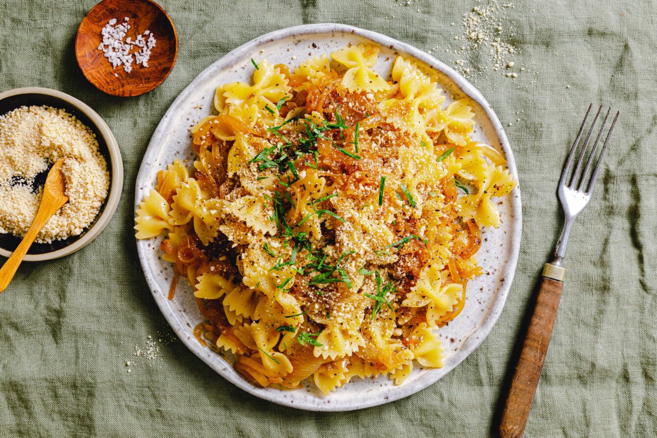 Karamellisierte Zwiebel-Pasta