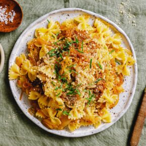 Karamellisierte Zwiebel-Pasta