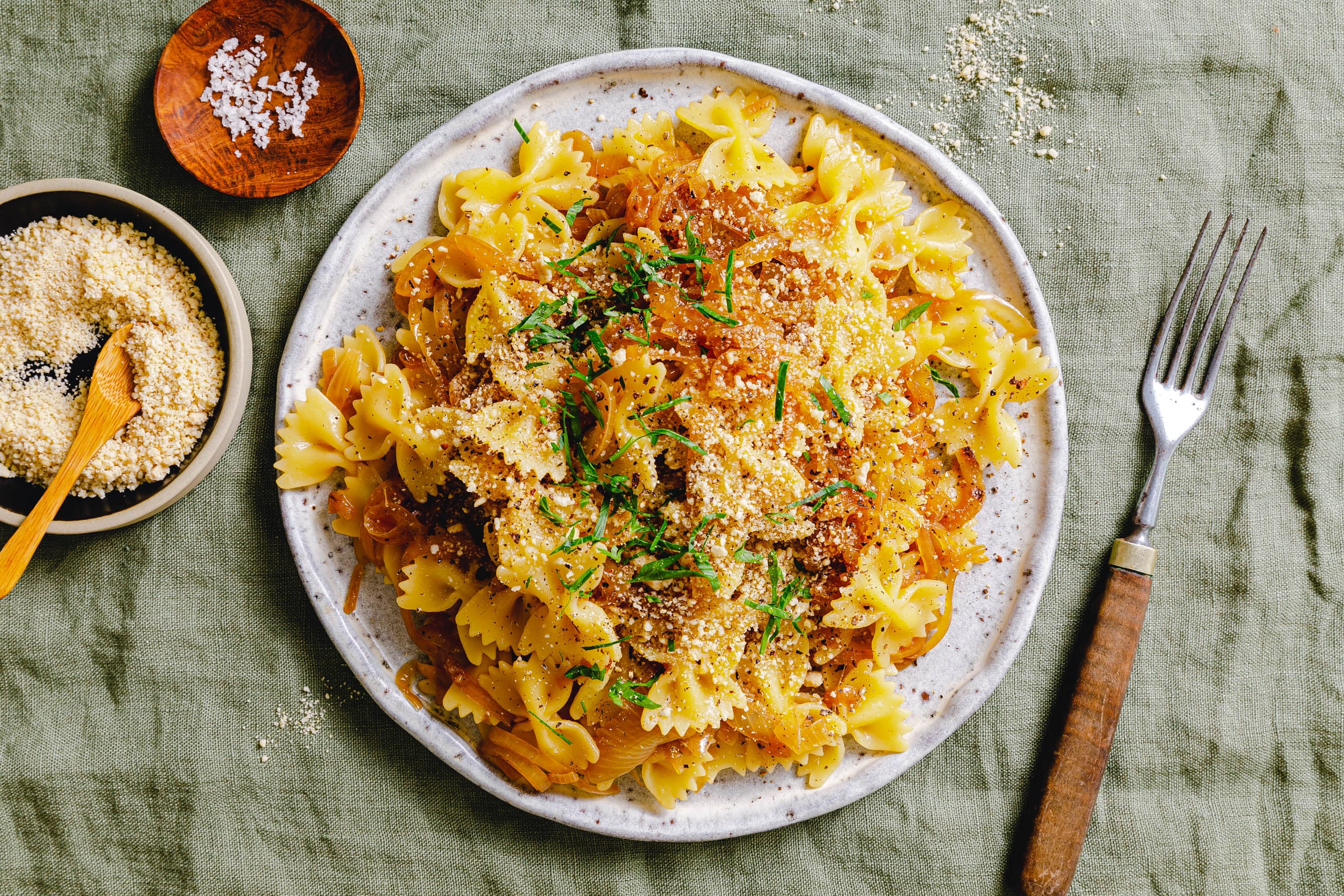Karamellisierte Zwiebel-Pasta