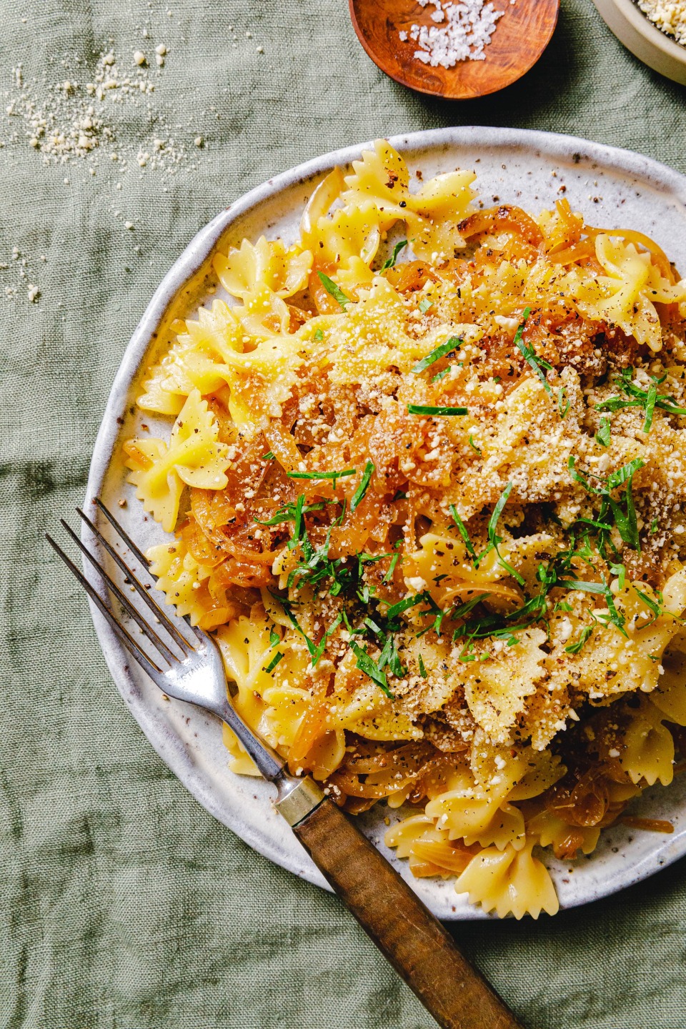 Karamellisierte Zwiebel-Pasta